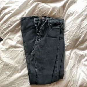 UO washed black mom jeans